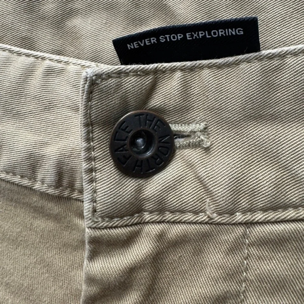 The North Face Mens Chino Pants Tan Khaki Stretch Straight Leg 32 Long
